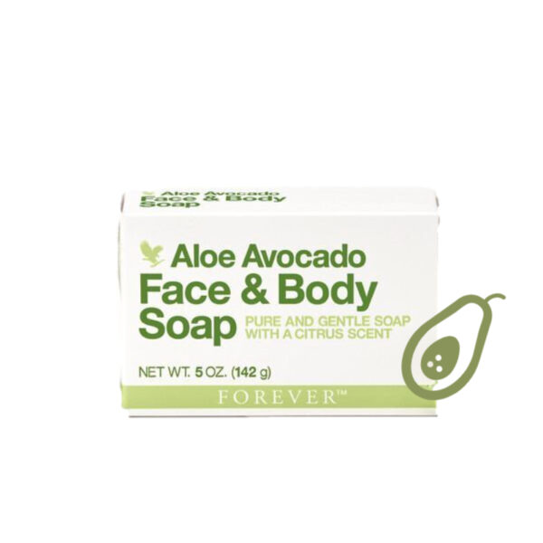 Aloe Avocado Face & Body Soap ist eine zart-cremige Seife für Gesicht und Körper anwendbar.