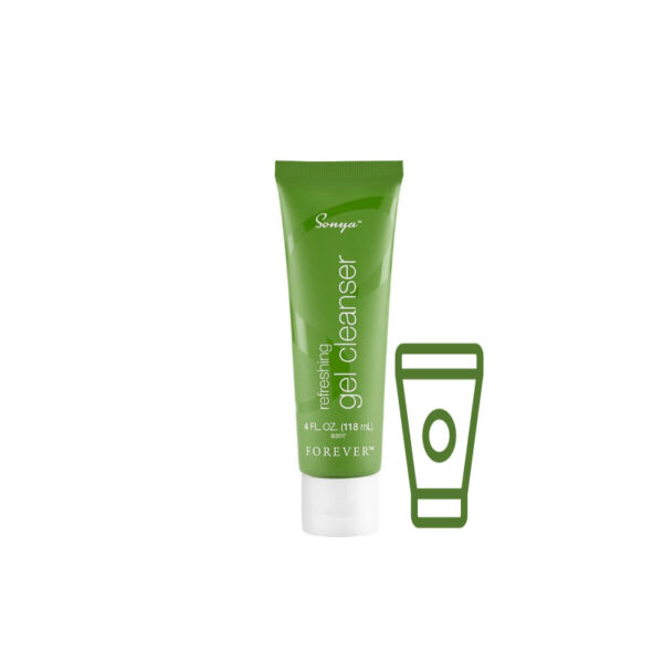 Sonya refreshing gel cleanser ist ein Gesichtsreiniger auf Gel-Basis mit 39% reinem Aloe Vera Gel.