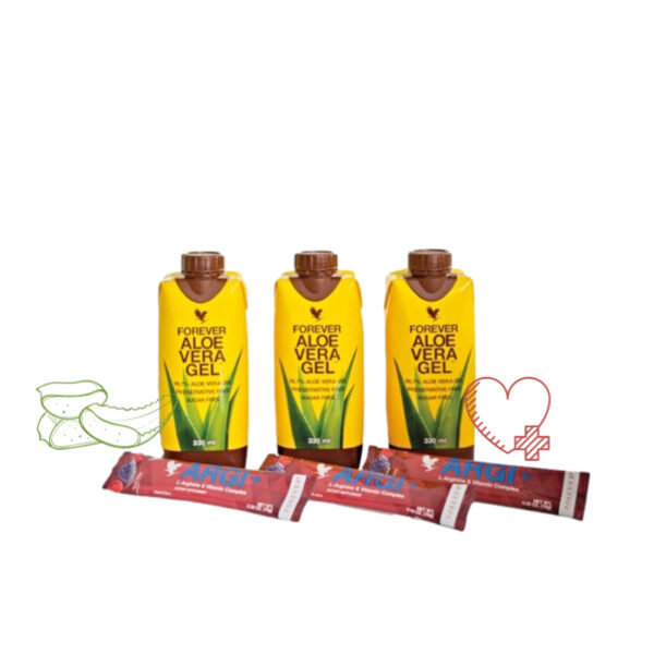 330ml Forever Aloe Vera Gel & Argi+ Tripack - dein Power-Drink